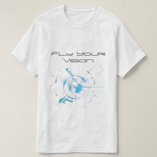 Fly Your Vision - Technologie en Natuur Fusion T-s T-shirt (Design voorkant)