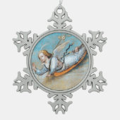 FLYANNUNCIATION ANGEL TIN SNEEUWVLOK ORNAMENT (Voorkant)