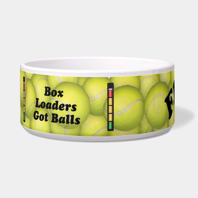 Flyball Box-laders hebben ballen. Voerbakje (Links)