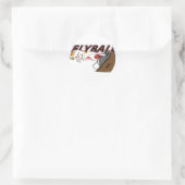 Flyball Boxturn Ronde Sticker (Tas)