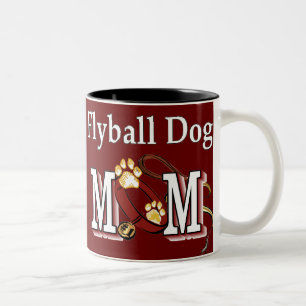 Flyball Dog Mom Gifts Tweekleurige Koffiemok