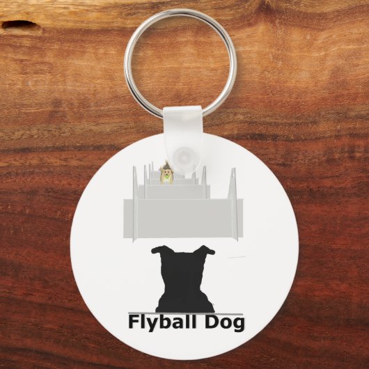 Flyball Dog Sleutelhanger (Voorkant)