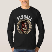 Flyball Kampioen Flyball Hond Parkour Border Colli T-shirt (Voorkant)