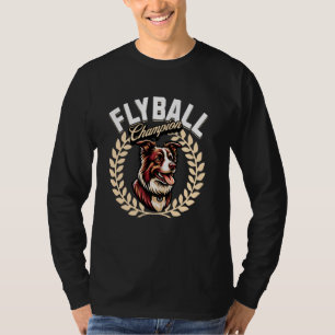 Flyball Kampioen Flyball Hond Parkour Border Colli T-shirt