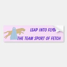 Flyball Leap Bumpersticker