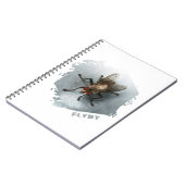 Flyby. Close-up photo of a fly Notitieboek (Linkerzijde)