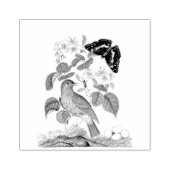 Flycatcher Bird Butterfly  Scrapbooking Rubberstempel (Afrduk)