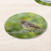 Flycatcher Ronde Kartonnen Onderzetter (Gebogen)