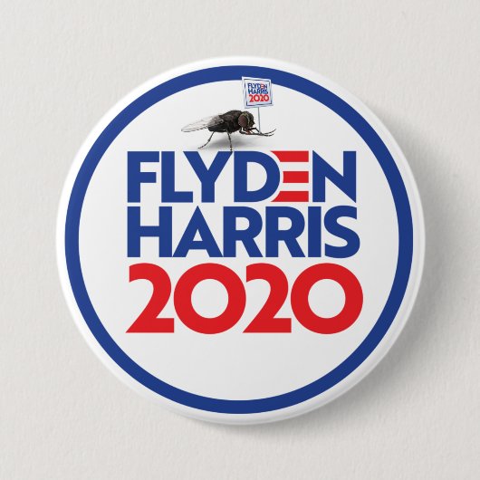 FLYDEN HARRIS 2020 RONDE BUTTON 7,6 CM (Voorkant)