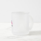 FlyDVA - Alleen Letter grafische kaarten Matglas Koffiemok (Voorkant rechts)