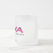 FlyDVA - Alleen Letter grafische kaarten Matglas Koffiemok (Center)