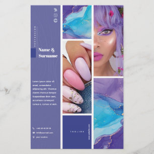 Flyer 14 x 21,6 cm Beauty & Nail art