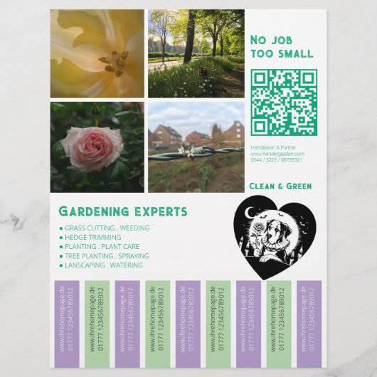 Flyer Bloemen Tuin (Voorkant)