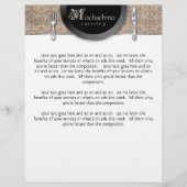 Flyer Catering Cutlery Beige Damask (Voorkant)