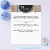 Flyer Catering Cutlery Beige Damask (Enkel)