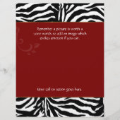 Flyer Catering Cutlery Zebra Red (Achterkant)