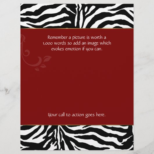 Flyer Catering Cutlery Zebra Red (Achterkant)