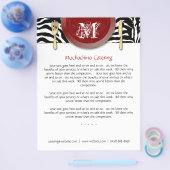 Flyer Catering Cutlery Zebra Red (Enkel)