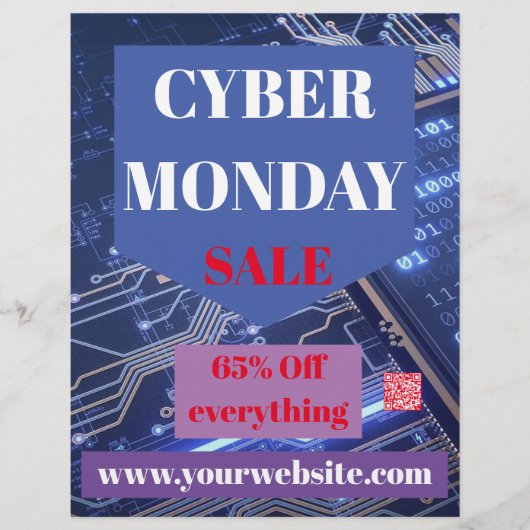 Flyer - Cyber Monday-uitverkoop (Voorkant)