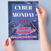 Flyer - Cyber Monday-uitverkoop (Hand)