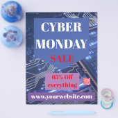 Flyer - Cyber Monday-uitverkoop (Enkel)