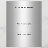 Flyer Elegant Classy Silver Embossed Floral (Achterkant)