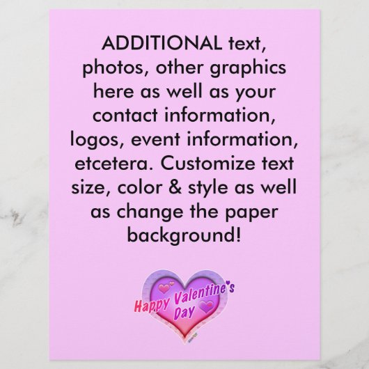 FLYER - Fijne Valentijnsdag (Achterkant)