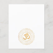 FLYER: GOLD MANDALA EN OHM FLYER (Achterkant)