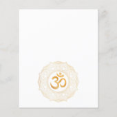 FLYER: GOLD MANDALA EN OHM FLYER (Achterkant)