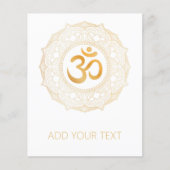 FLYER: GOLD MANDALA EN OHM FLYER (Voorkant)