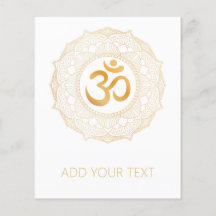 FLYER: GOLD MANDALA EN OHM
