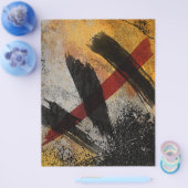 Flyer, Het Litteken, Digitale Abstracte Schilderku Flyer (Enkel)