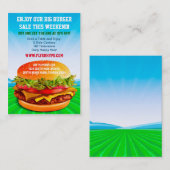 Flyer Hype Burger Cafe Restaurant Eatery Food Visitekaartje (Voorkant / Achterkant)