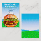 Flyer Hype Burger Cafe Sports Bar Baseball Visitekaartje (Voorkant / Achterkant)