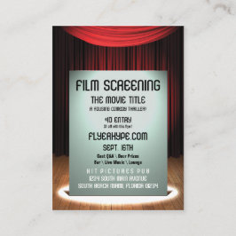 Flyer Hype Filmscreeningpromotie filmfilm Visitekaartje