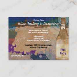 Flyer Hype Gold Wine Bar Party Club Pack Visitekaartje