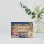 Flyer Hype Gold Wine Bar Party Club Pack Visitekaartje (Staand voorkant)