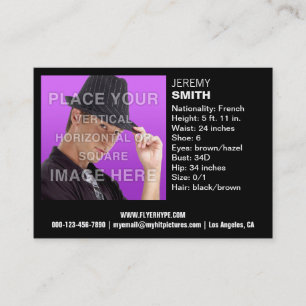 Flyer Hype Night Glow Headshot Visitekaartje