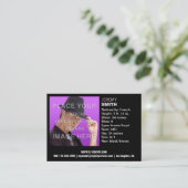 Flyer Hype Night Glow Headshot Visitekaartje (Staand voorkant)