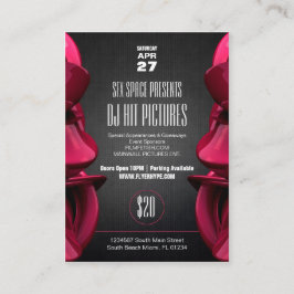 Flyer Hype Pinwall Club Party Event Card Pack Visitekaartje