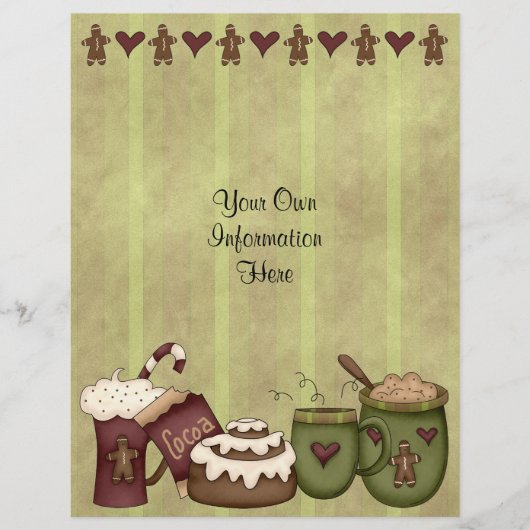Flyer -Kerst-Kakao-Warme Chocolade-Gemberkoek (Voorkant)