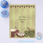 Flyer -Kerst-Kakao-Warme Chocolade-Gemberkoek (Enkel)