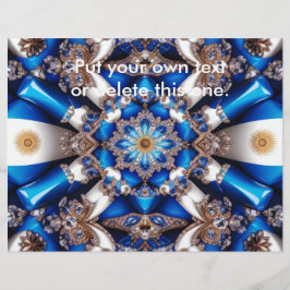 Flyer met Argentijnse kleuren