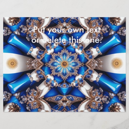 Flyer met Argentijnse kleuren (Voorkant)