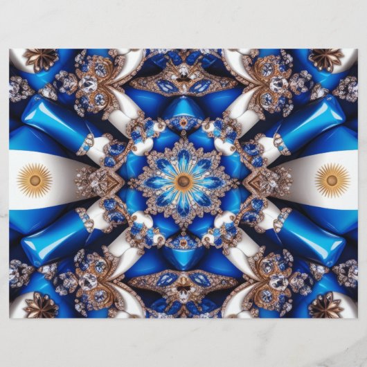 Flyer met Argentijnse kleuren (Achterkant)