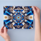 Flyer met Argentijnse kleuren (Hand)