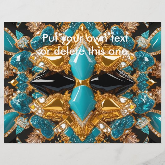 Flyer met Bahamas Kleuren Design (Voorkant)