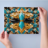 Flyer met Bahamas Kleuren Design (Hand)
