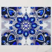 Flyer met Blauw Wit Kleuren Design (Voorkant)