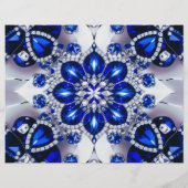 Flyer met Blauw Wit Kleuren Design (Achterkant)